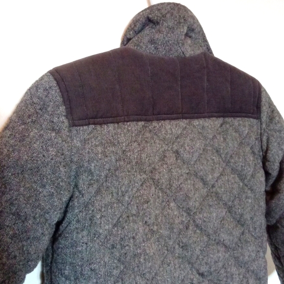Boy's Quilted Tweed Chore Coat with Corduroy Accents - Picture 7 of 8